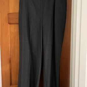 Plus size Brooks Brothers classic dark gray wool trousers.